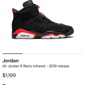Jordan Retro 6 Infared
